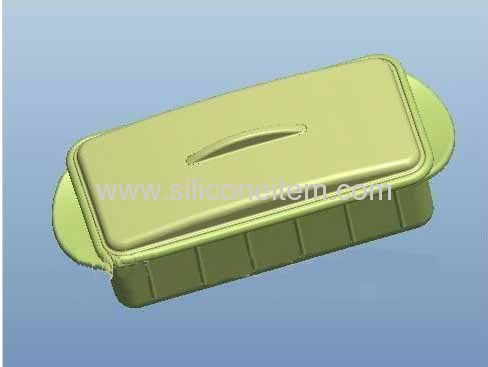 Green slicone lunch box