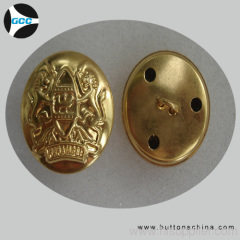 Golden sewing Brass cover button