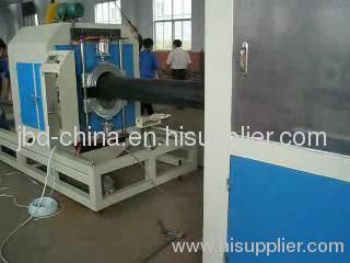PE gas and drainage pipe extrusion line