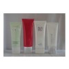 flat plastic cosmetic package tube for body lotion