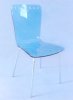 blue acrylic chair