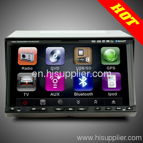Universal 2din car dvd navigation radio usb sd tv mp3 7inch high digital tft-lcd touchpanel