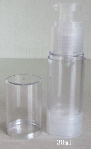 clear AS plastic cosmetic airless bottle