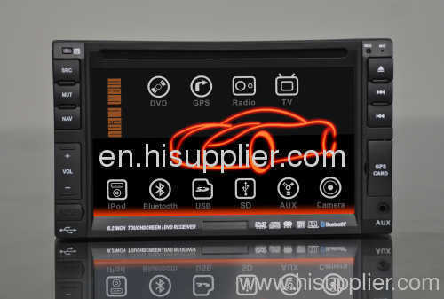 Double din universal Car Navigation Radio TV USB SD MP3 DVD