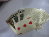 Gold Plated playing card