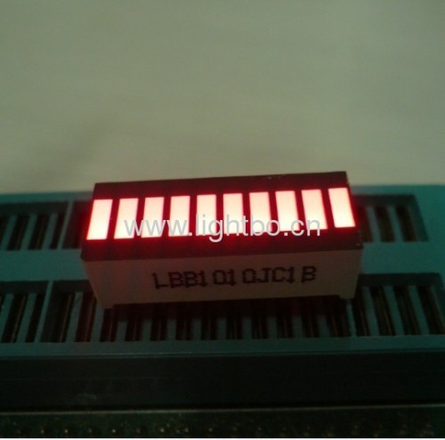 25.4x10.1mm High Bright Red 10-Segment LED Light Bar