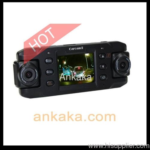 Wholesale Dual Camera 140 degree Wide-Angle Lens X8000 GPS Logger Module Car DVR Recorder Mobile Video Recorder