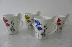 Leafage Glazed Ceramic Cup