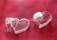 5g fashional heart plastic empty clear jar nail art tool cosmetics container