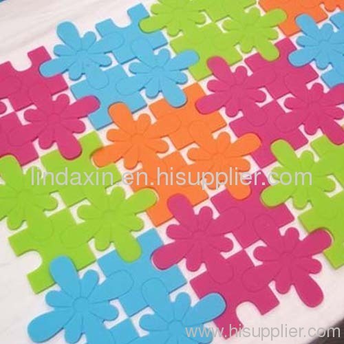 New lovely jigsaw puzzle heat resistant silicone individual mat kithcen table mat