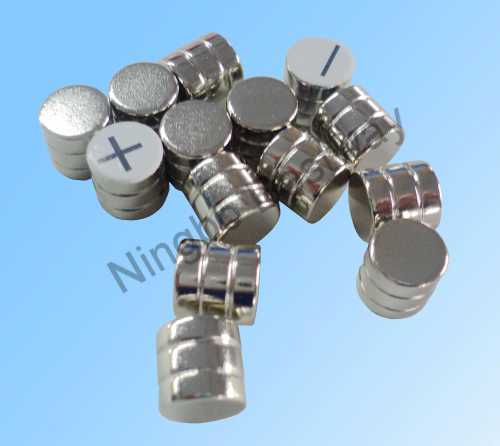 D10*10mm Cylinder neodymium magnet with two ditches