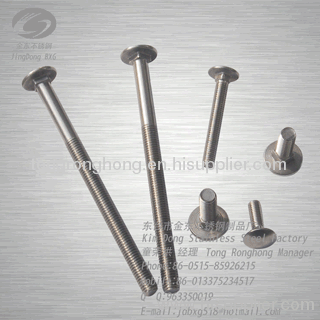 Stainless steel carriage bolt