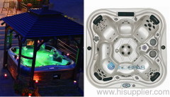 7 person square massage hot tubs