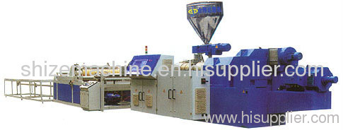 PVC wave tile machine