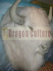 Wall decoration white yak head