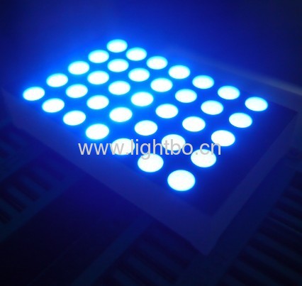 Ultra bright blue dot matrix led display 3mm 5*7 row anode column cathode for floor number indicator