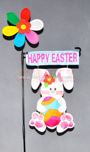 Custom Easter Bunny garden flag