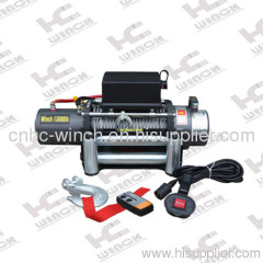 13000lb truck trailer winch with 500A solenoid