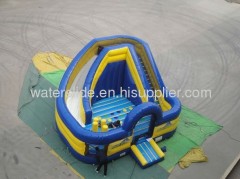 Backyard inflatable slide combo