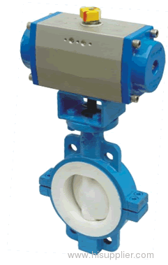 teflon lined butterfly valve