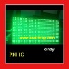 outdoor p10 single green led display module