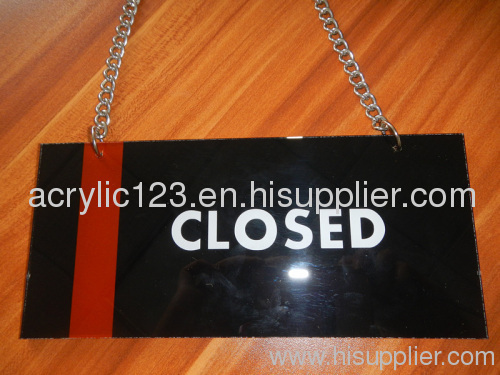 acrylic open closed sign