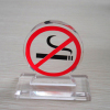 acrylic no smoking sign