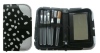 5pcs White and Black Polka Dots Travel Makeup Kits