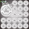 Destructible qa&qc labels,round tear up useless labels for electronics