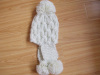 2012 newest fashion knitted ladies' pompom hat