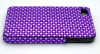 Purple colour Acrylic Rhinestone for iphone 4 case,cell phone case cover