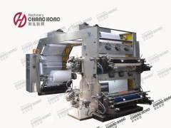 roll to roll 4 color paper flexo printing machine
