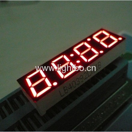 super bright red common cathode 0.39 inches 4 digit numeric led clock displays