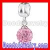 european Pink Dangle Crystal sterling silver back to school Charms Sales