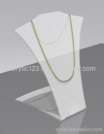 acrylic necklace standing jewelry display