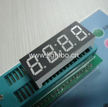 Ultra Blue four digit 0.4-inch common Anode seven segment led displays for set-up boxes