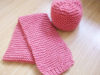 2012 newest fashion knitted scard&hat set