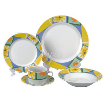 Hand Painted Ceramic Dinner Set