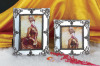 classical flower line Mirror Photo Frames