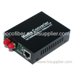 10/100M multi-mode dual-fiber Media Converter with two interface