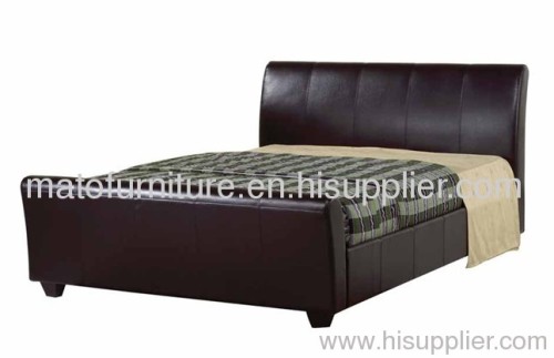 soft leather bedroom bed