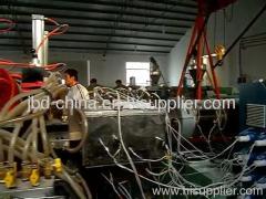 WPC hollow grid door board extrusion line