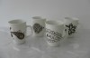 Hand Decal White New Bone China Mug