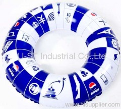 Pvc inflatable swim ringl with customize logo