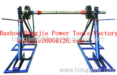Disassemble cable drum jacks/ cable drum lifting