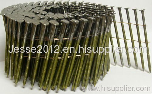 ring shank common coil nail