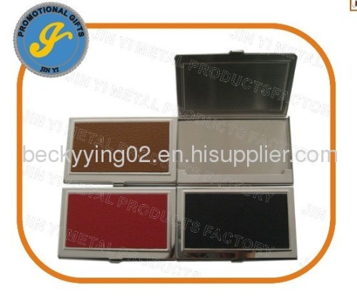 Leather Metal Card Holder