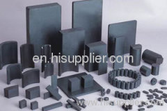 Sintered hard ferrite magnets