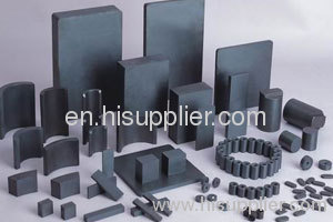 Sintered hard ferrite magnets