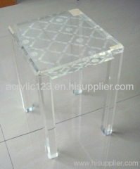 clear acrylic mini stool